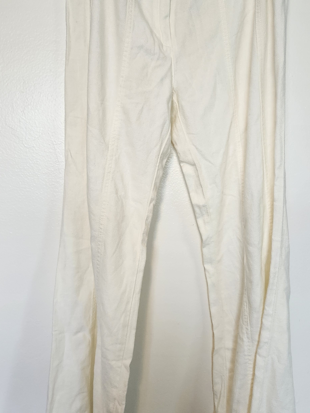 Brandy Melville Cream Wide-Leg Pants